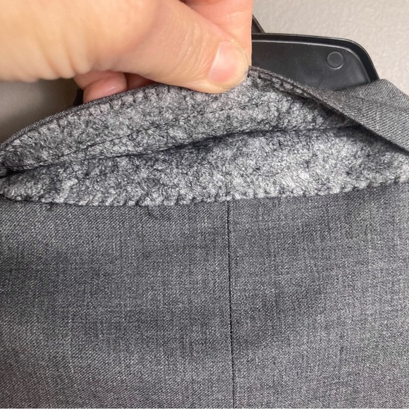 CANALI blazer sportcoat men's 40R giacca uomo gray 2 button wool solid - Picture 5 of 14